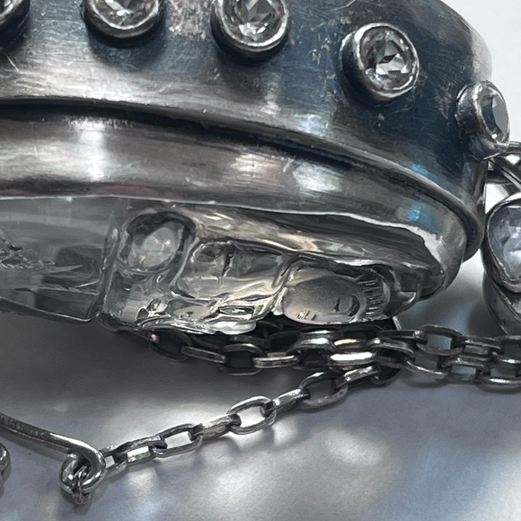 one of a kind hand crafted Guanyin carved quartz moonstone treasure box pendant - Picture 9 of 16